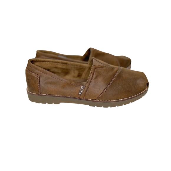 Bobs Chill Lugs Urban Spell Brown Microfiber Flat Slip On Loafer Shoes - Picture 2 of 8